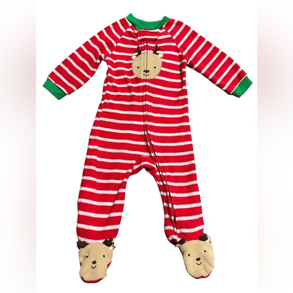 Carter’s Reindeer Fleece Pajama - Picture 1 of 4